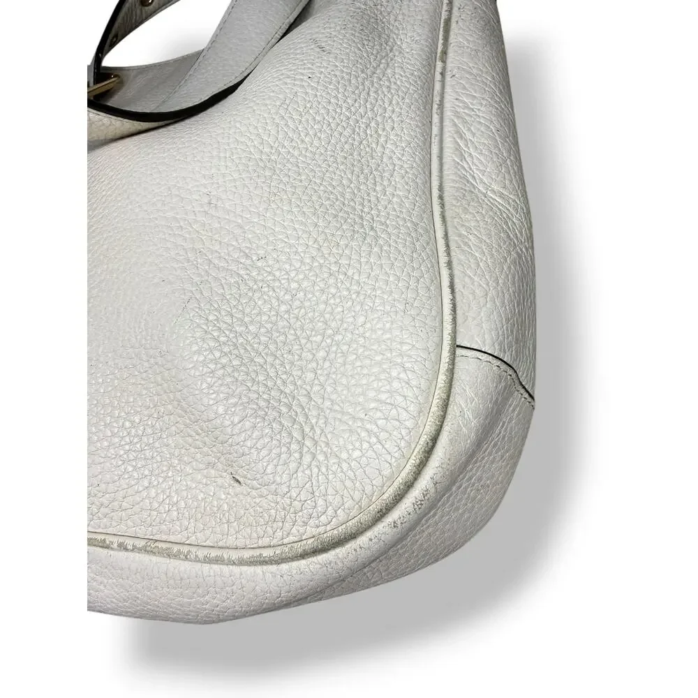 Coach Ellie File Bag Pebbled Leather Crossbody Purse - Chalk - Picture 7 of 8